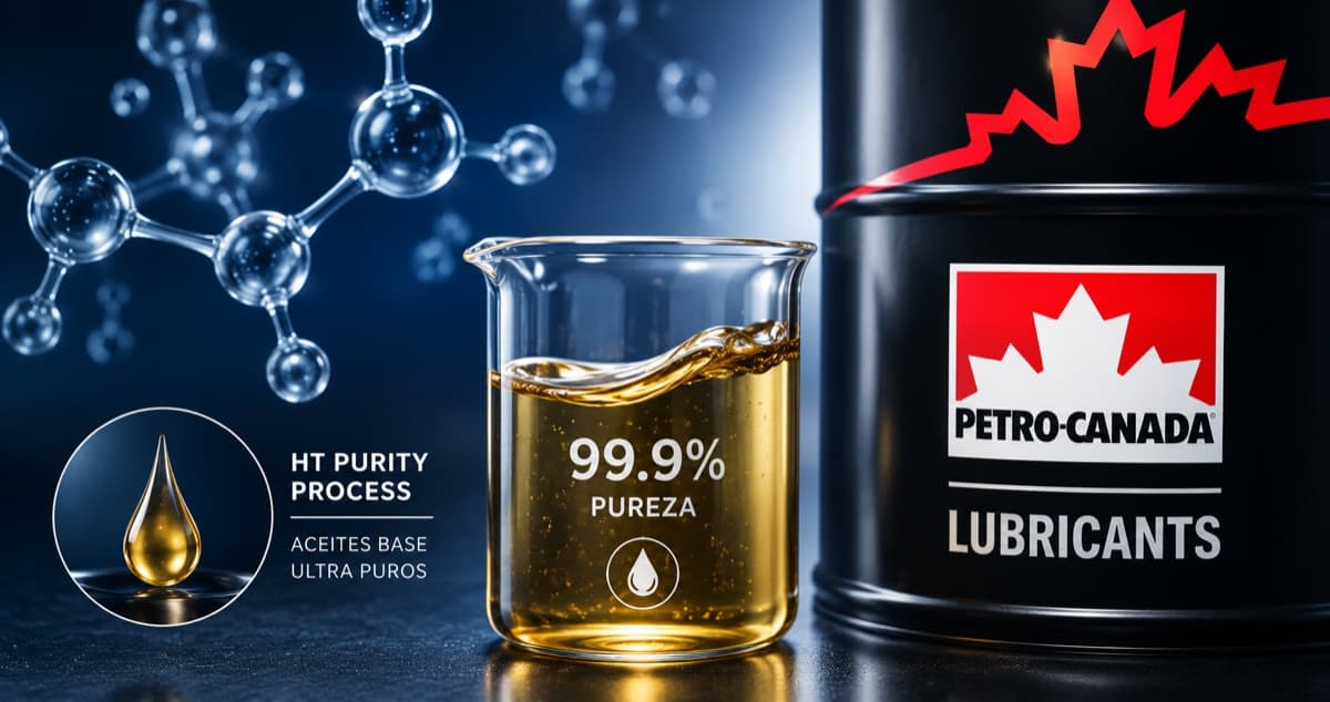 Aceite base Petro-Canada con proceso HT Purity y pureza 99.9 por ciento
